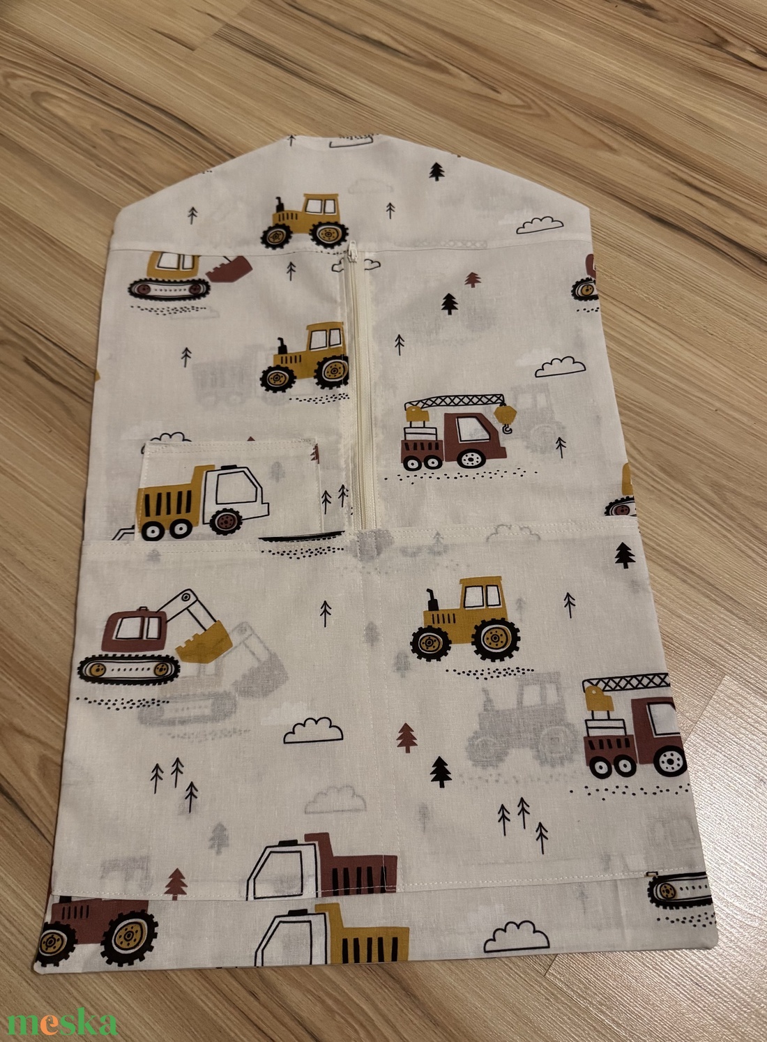 Munkagép mintás ovis zsák és tornazsák szettben - játék & sport - ovis felszerelés - ovis szett - Meska.hu