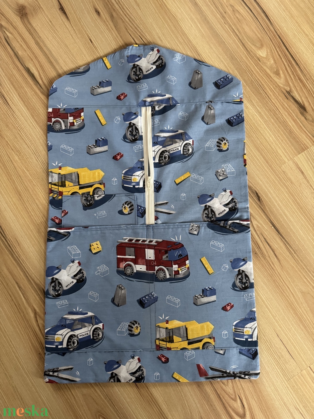 Rendőr-tűzoltó mintás ovis zsák és tornazsák szettben - játék & sport - ovis felszerelés - ovis szett - Meska.hu