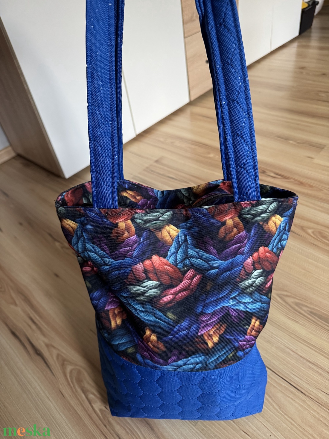 Méhsejt mintás steppel válltáska - táska & tok - kézitáska & válltáska - válltáska - Meska.hu