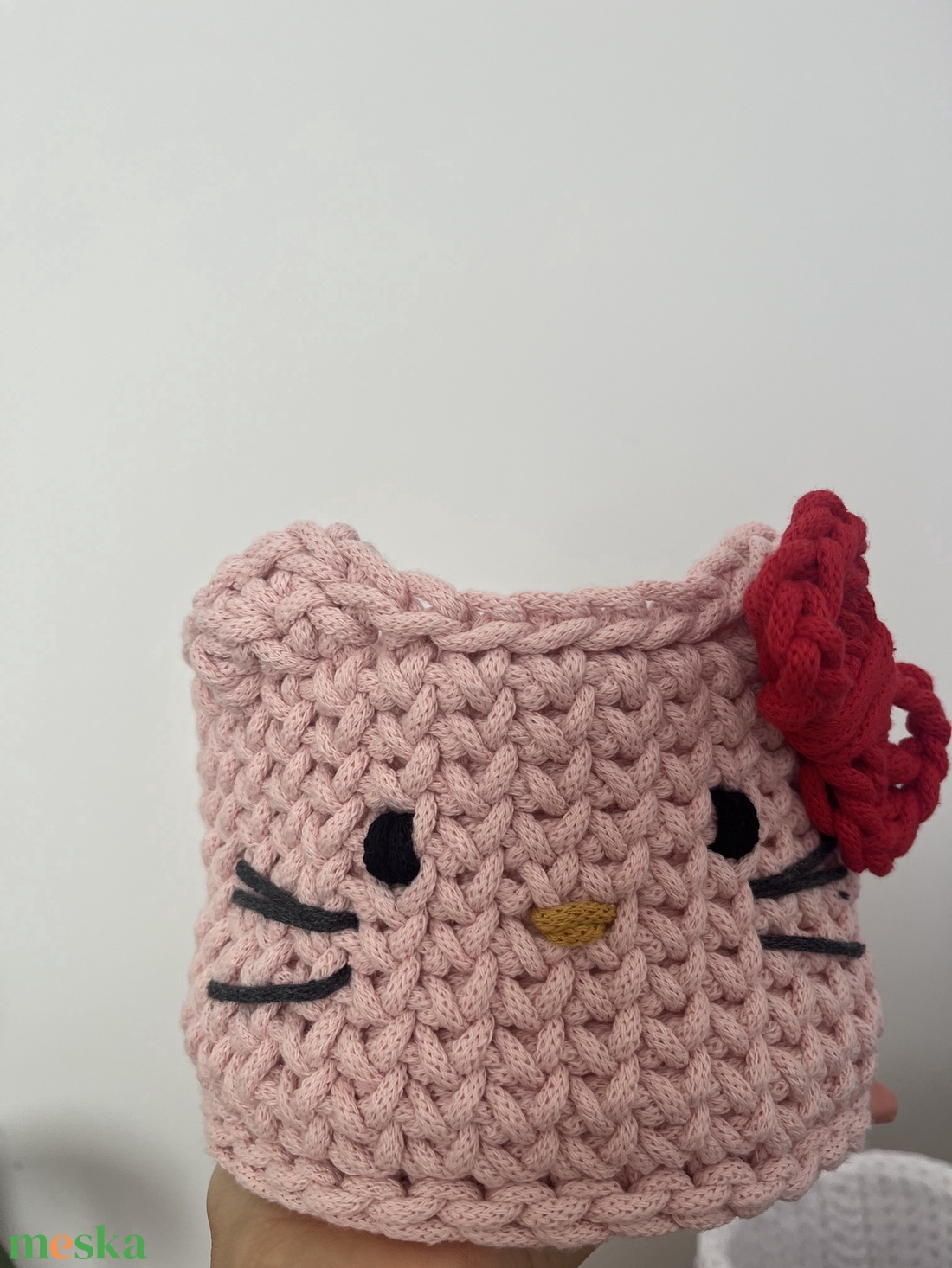Horgolt Hello Kitty kosár - otthon & életmód - tárolás & rendszerezés - tárolókosár - Meska.hu Horgolt Hello Kitty kosár - otthon & életmód - tárolás & rendszerezés - tárolókosár - Meska.hu