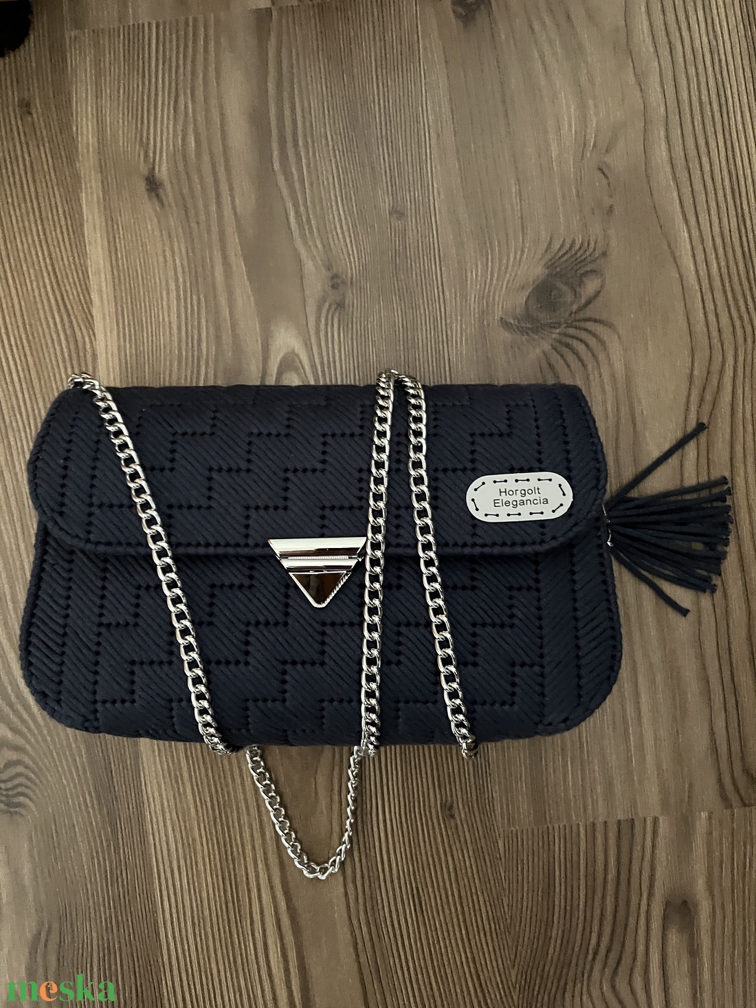 Elegáns nagy kanava táska - táska & tok - kézitáska & válltáska - alkalmi táska - Meska.hu