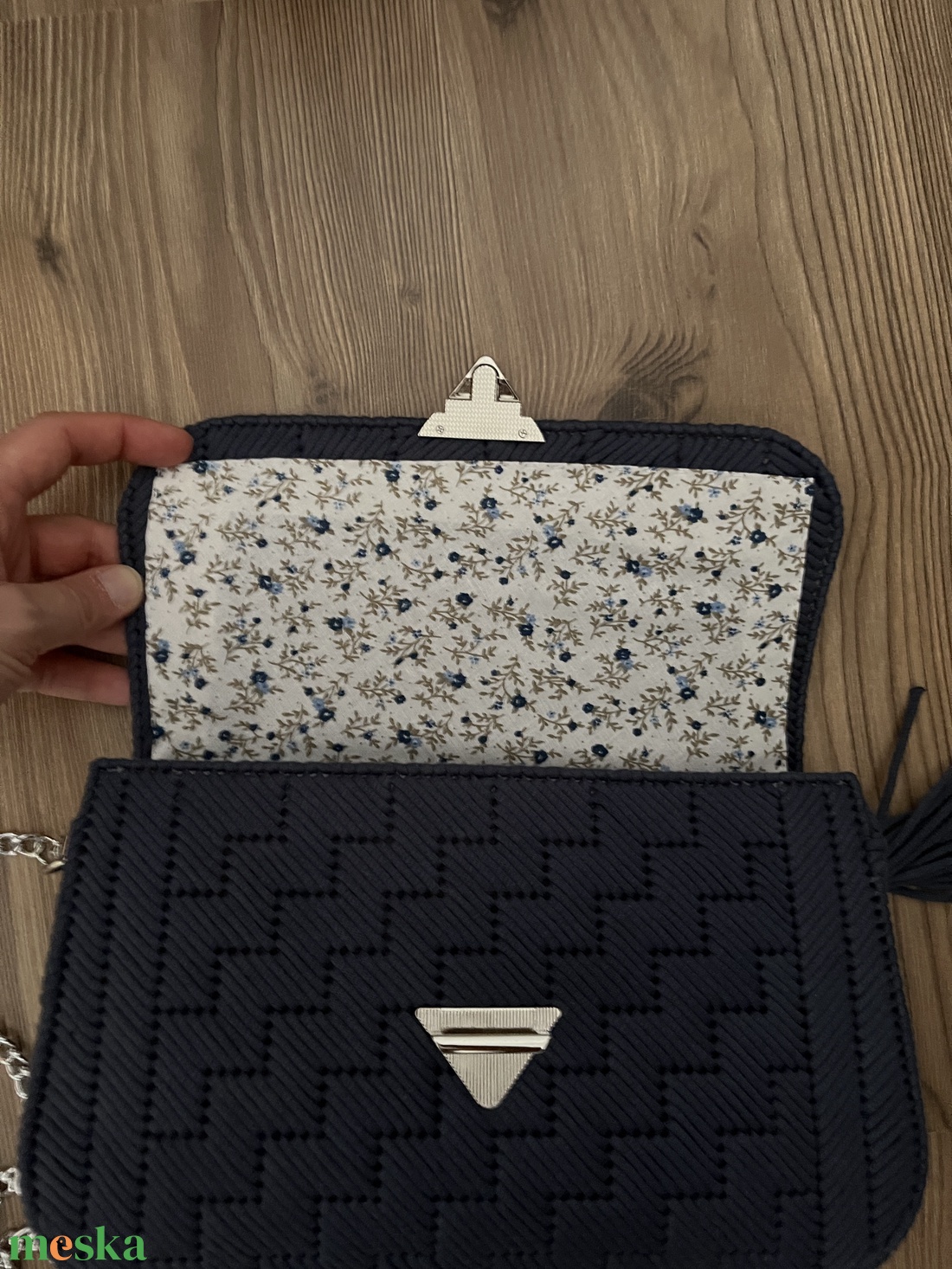 Elegáns nagy kanava táska - táska & tok - kézitáska & válltáska - alkalmi táska - Meska.hu