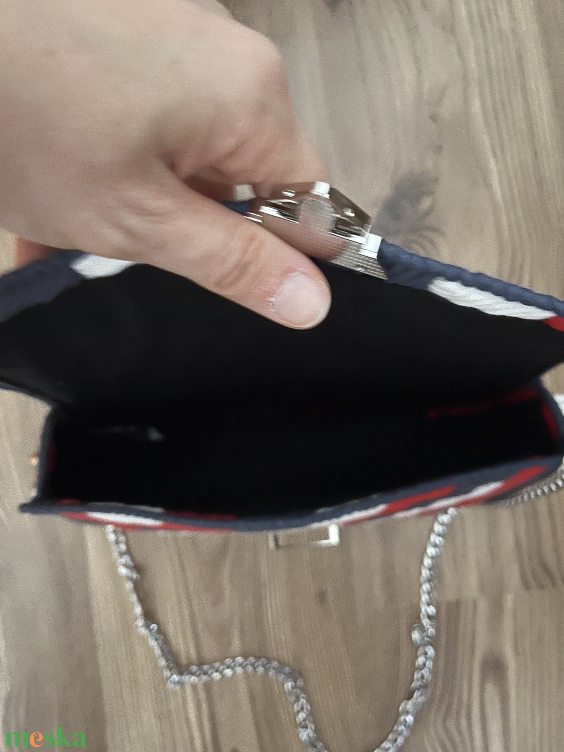 Elegáns nagy kanava táska - táska & tok - kézitáska & válltáska - alkalmi táska - Meska.hu