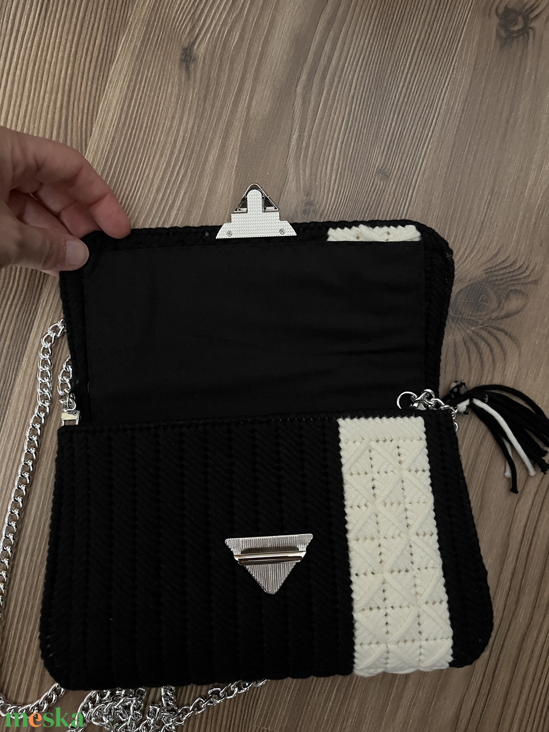 Közepes kanava táska - táska & tok - kézitáska & válltáska - alkalmi táska - Meska.hu