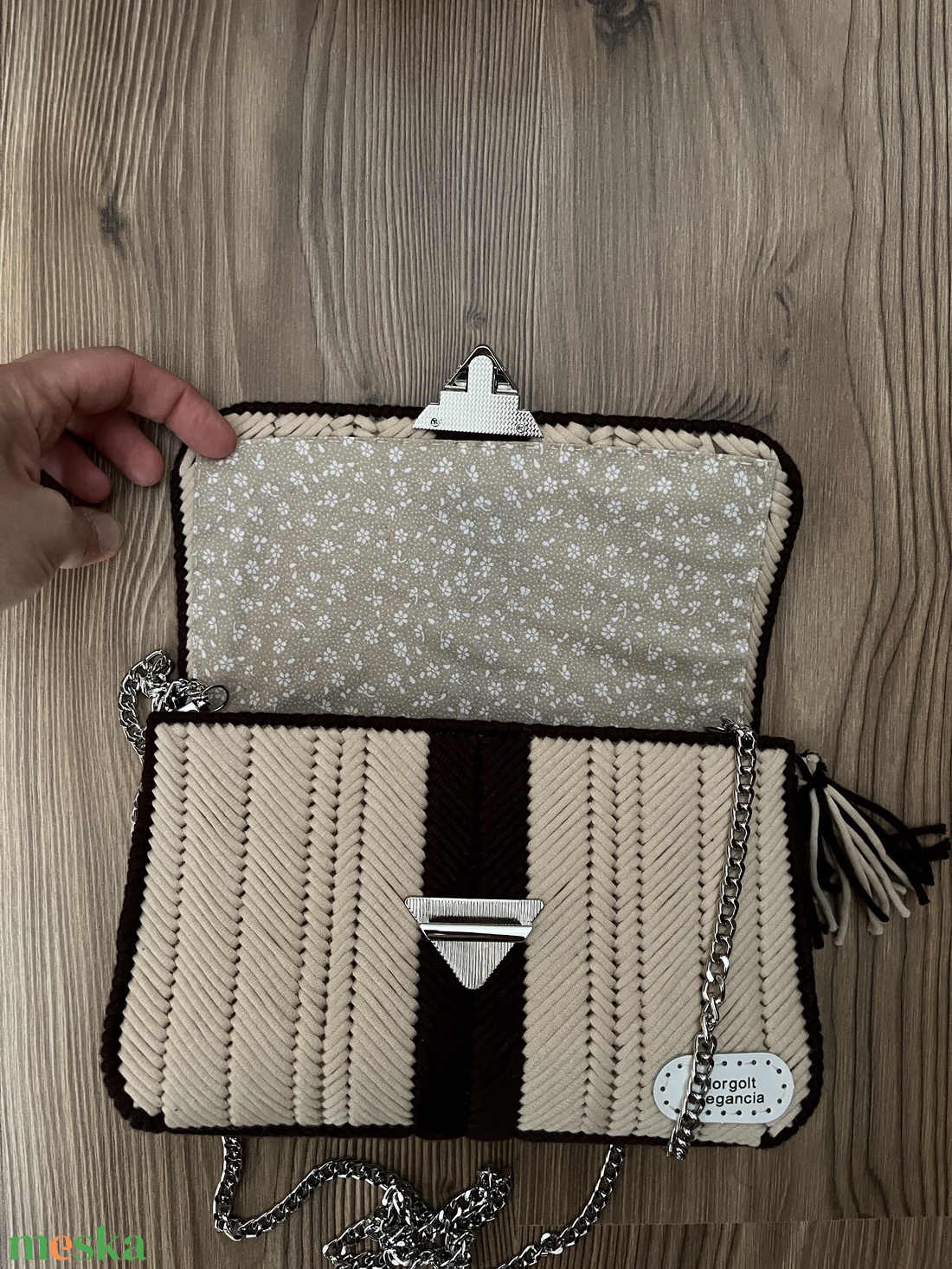 Közepes kanava táska - táska & tok - kézitáska & válltáska - alkalmi táska - Meska.hu