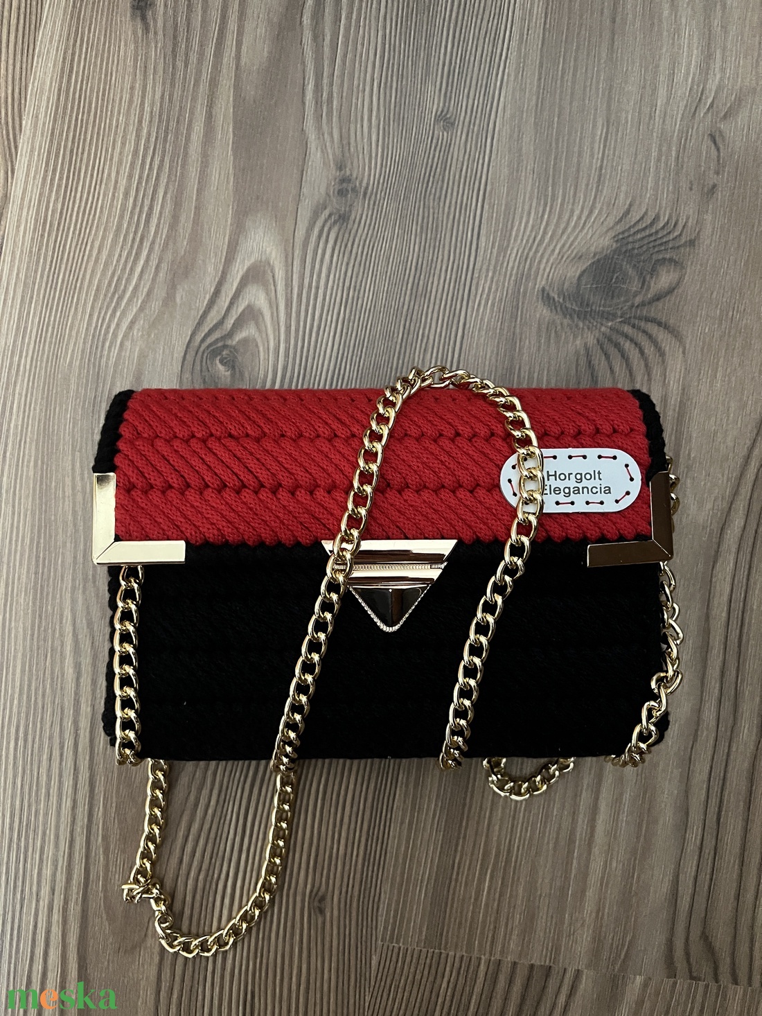 Zainórfonallal fűtött kanava táska - táska & tok - kézitáska & válltáska - alkalmi táska - Meska.hu