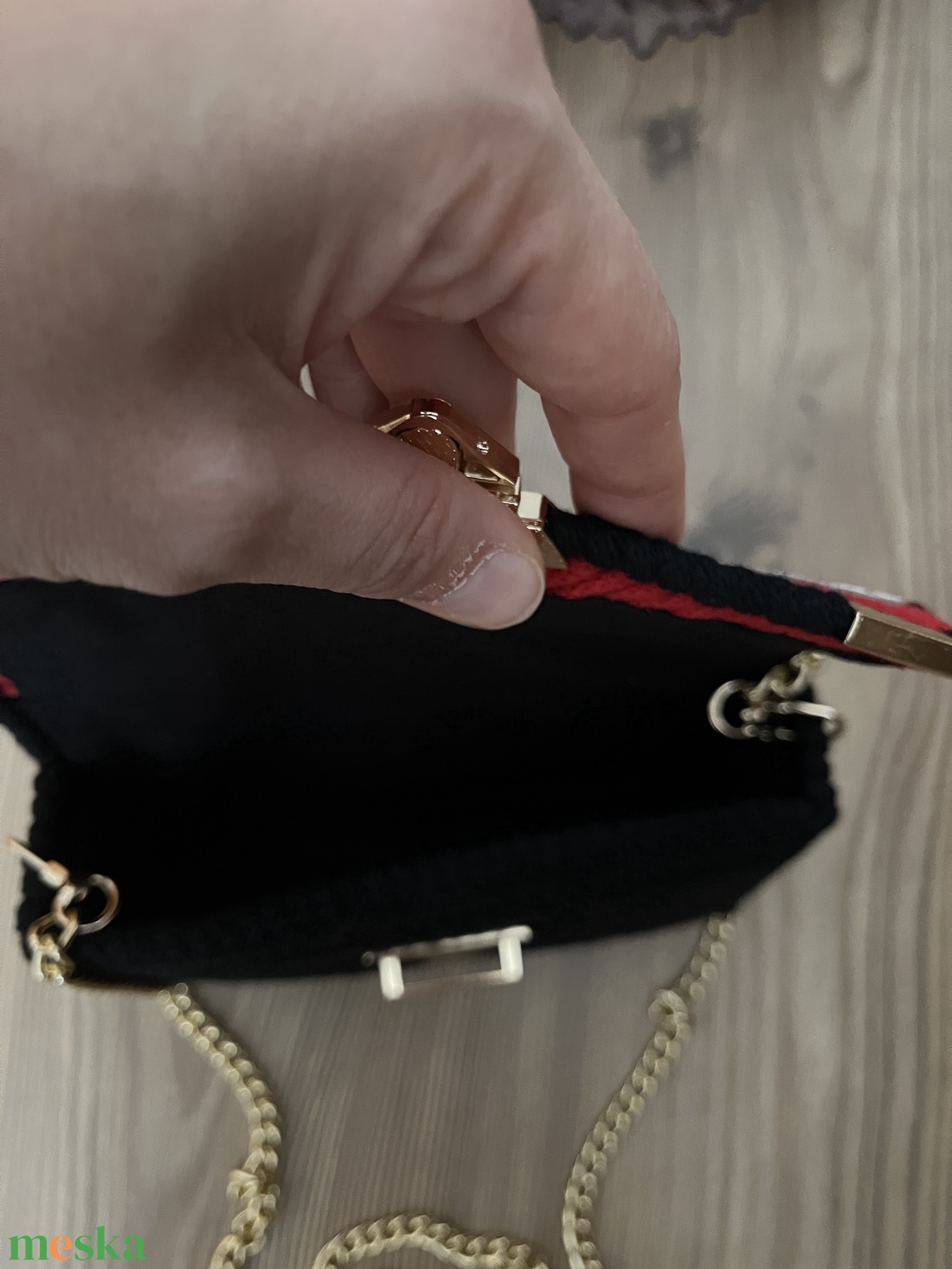 Zainórfonallal fűtött kanava táska - táska & tok - kézitáska & válltáska - alkalmi táska - Meska.hu