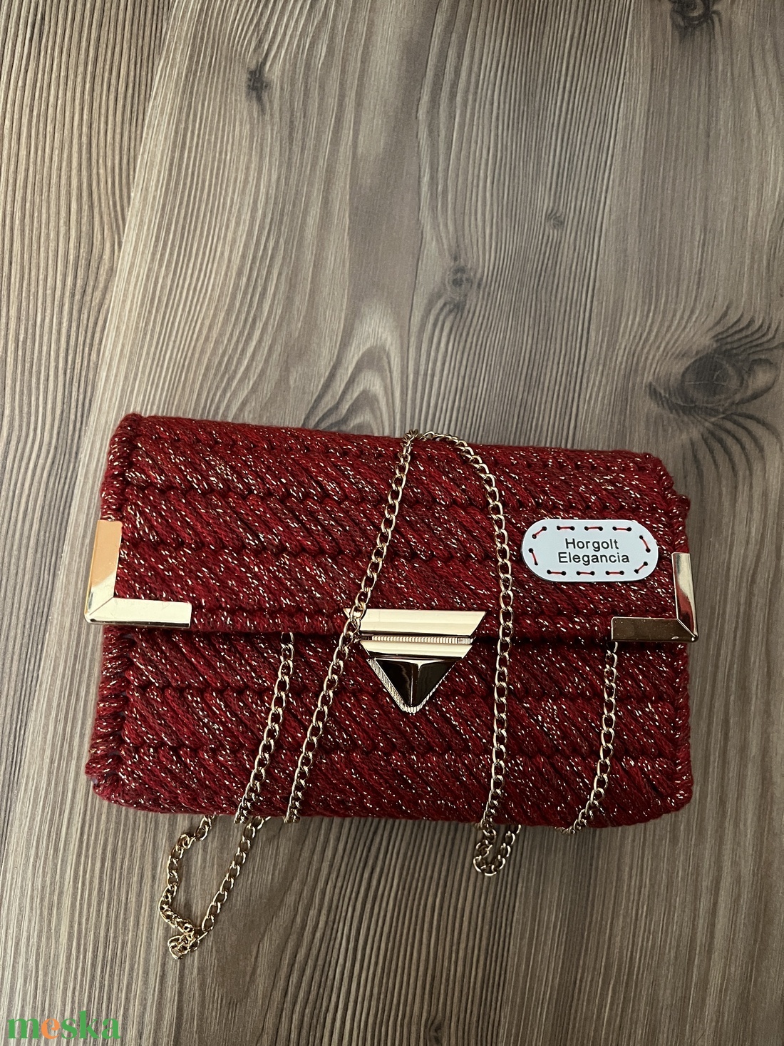 Zainórfonallal fűtött kanava táska - táska & tok - kézitáska & válltáska - alkalmi táska - Meska.hu