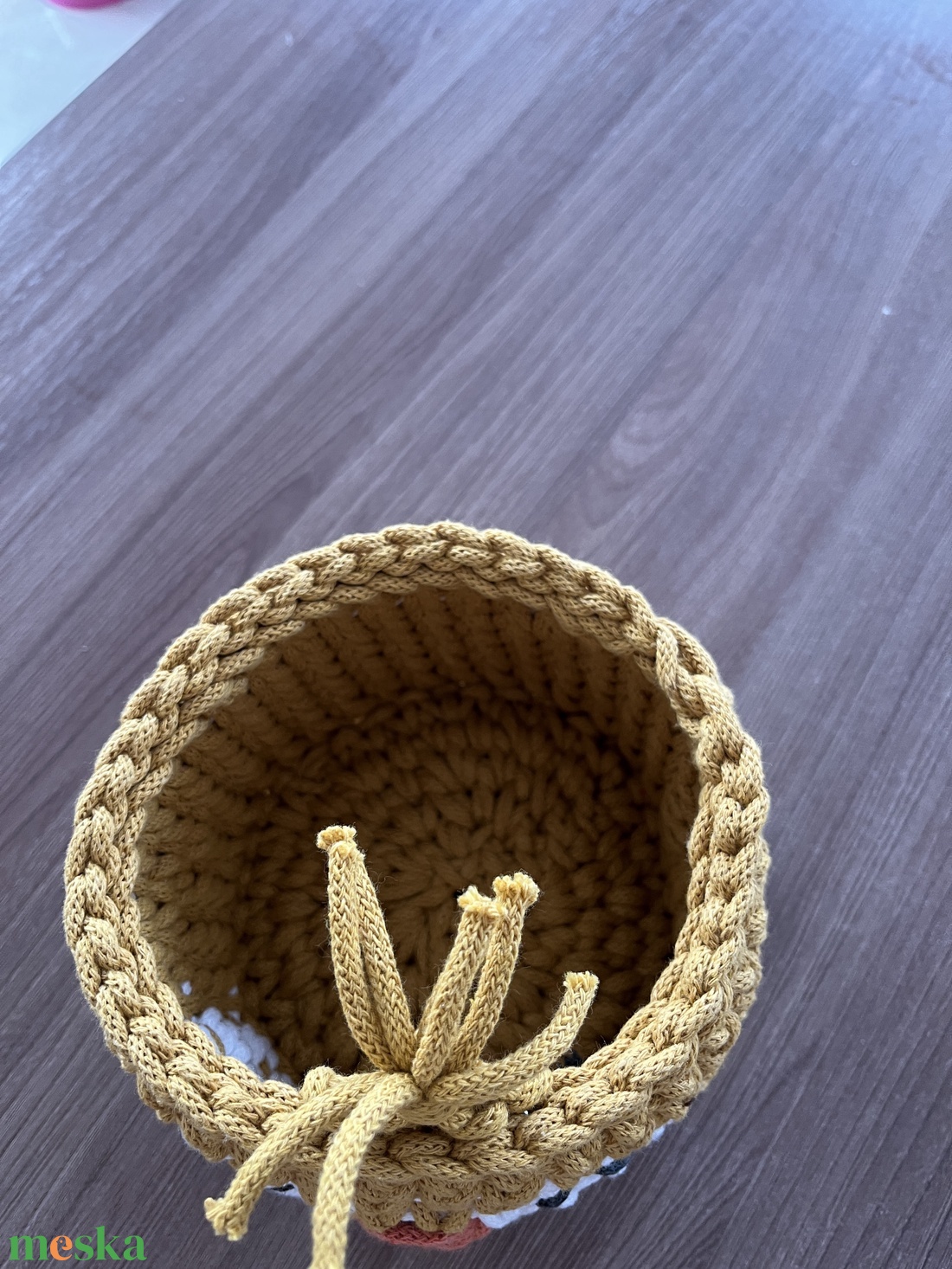 Horgolt pingvin kosár  - otthon & életmód - tárolás & rendszerezés - tárolókosár - Meska.hu