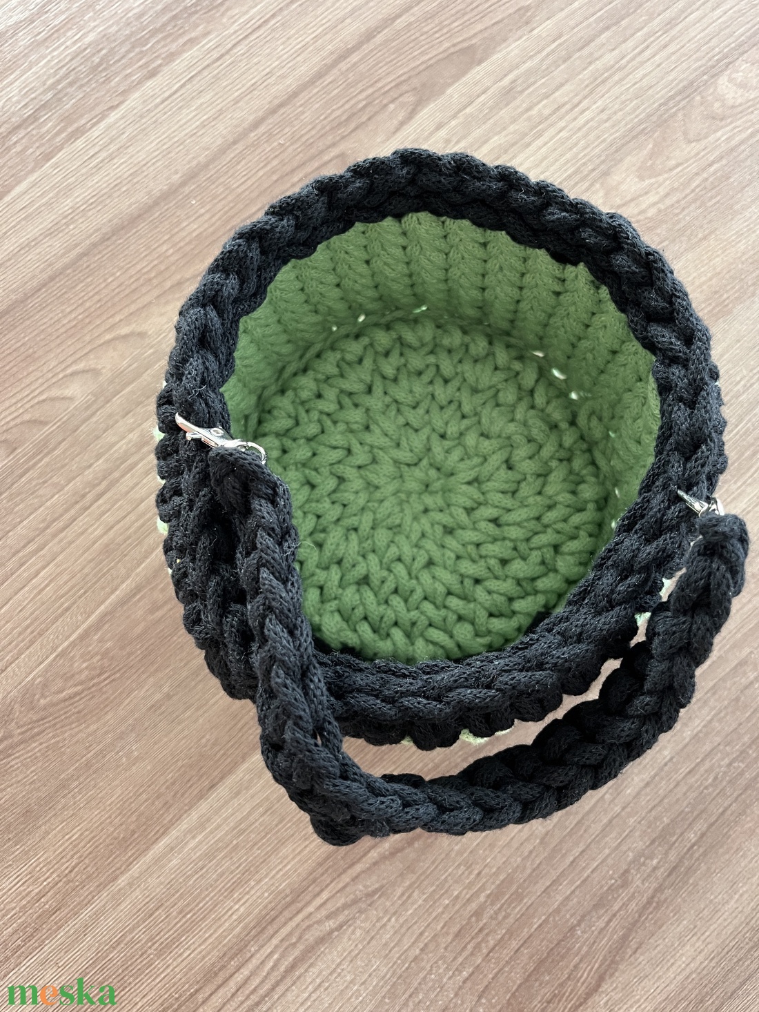 Horgolt zombi kosár  - otthon & életmód - tárolás & rendszerezés - tárolókosár - Meska.hu