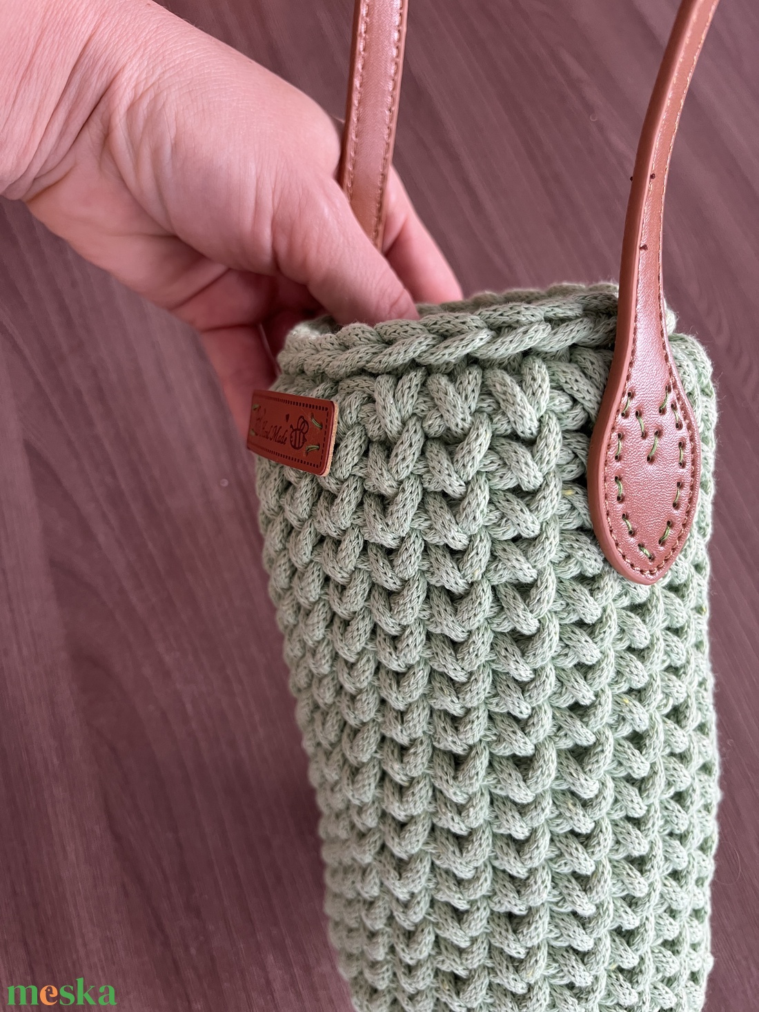 Horgolt bor - ital- kulacstartó - otthon & életmód - konyhafelszerelés, tálalás - italos kellékek - italtartó - Meska.hu