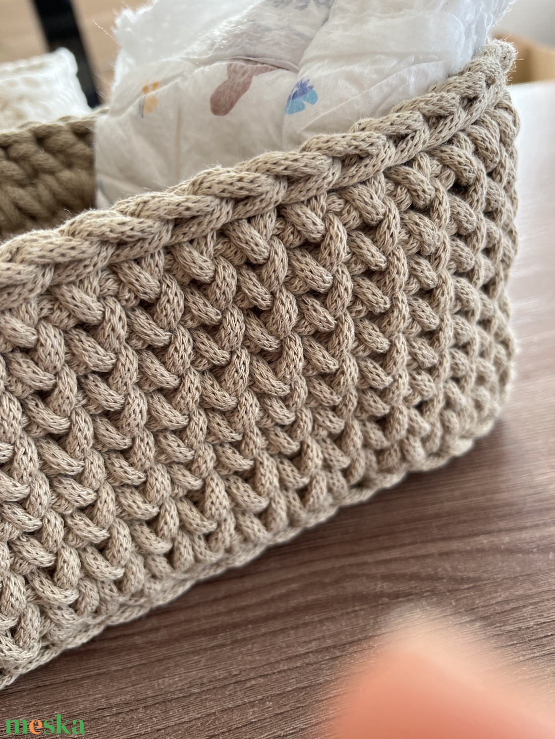 Pelenka tároló kosár  - otthon & életmód - tárolás & rendszerezés - tárolókosár - Meska.hu