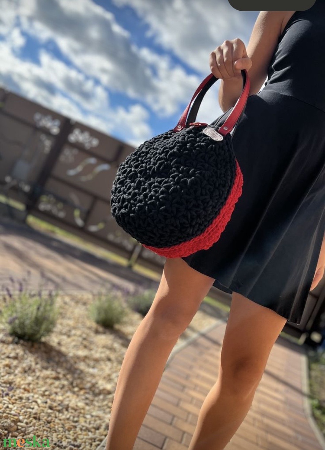 Jázmin mintás kör horgolt táska - táska & tok - kézitáska & válltáska - kézitáska - Meska.hu