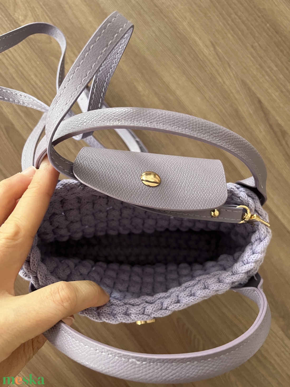 Kis kézi horgolt táska - táska & tok - kézitáska & válltáska - kézitáska - Meska.hu