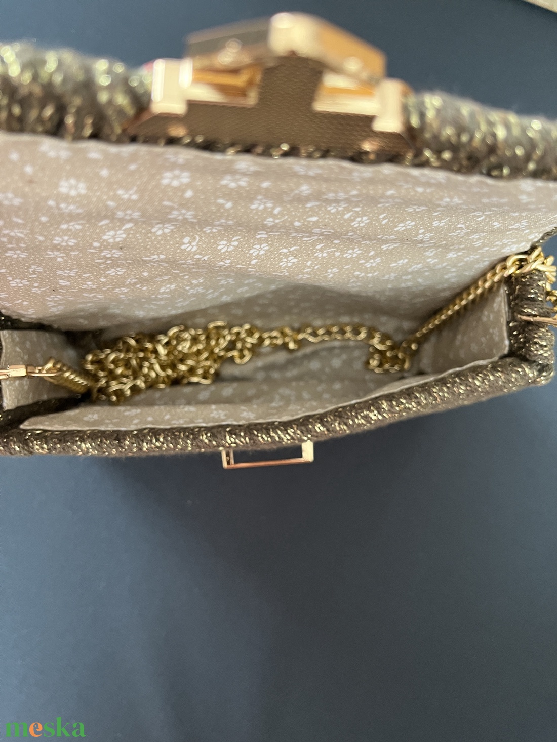 Zainórfonallal fűtött kanava táska - táska & tok - kézitáska & válltáska - alkalmi táska - Meska.hu