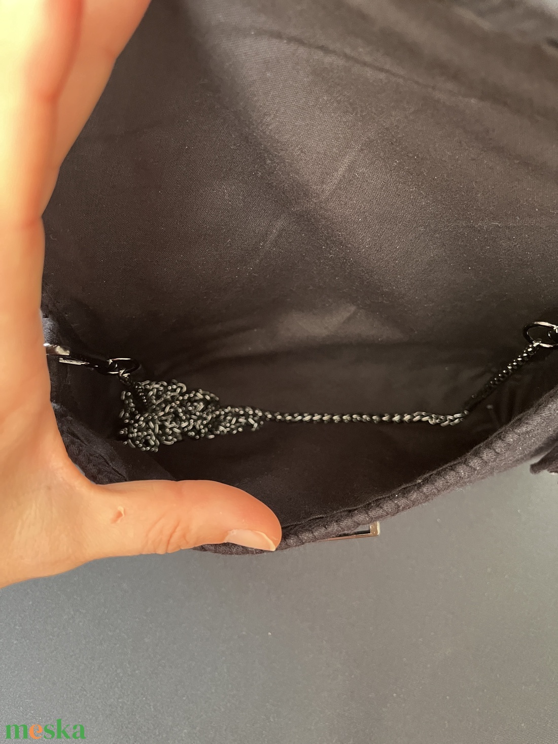 Közepes kanava táska - táska & tok - kézitáska & válltáska - alkalmi táska - Meska.hu