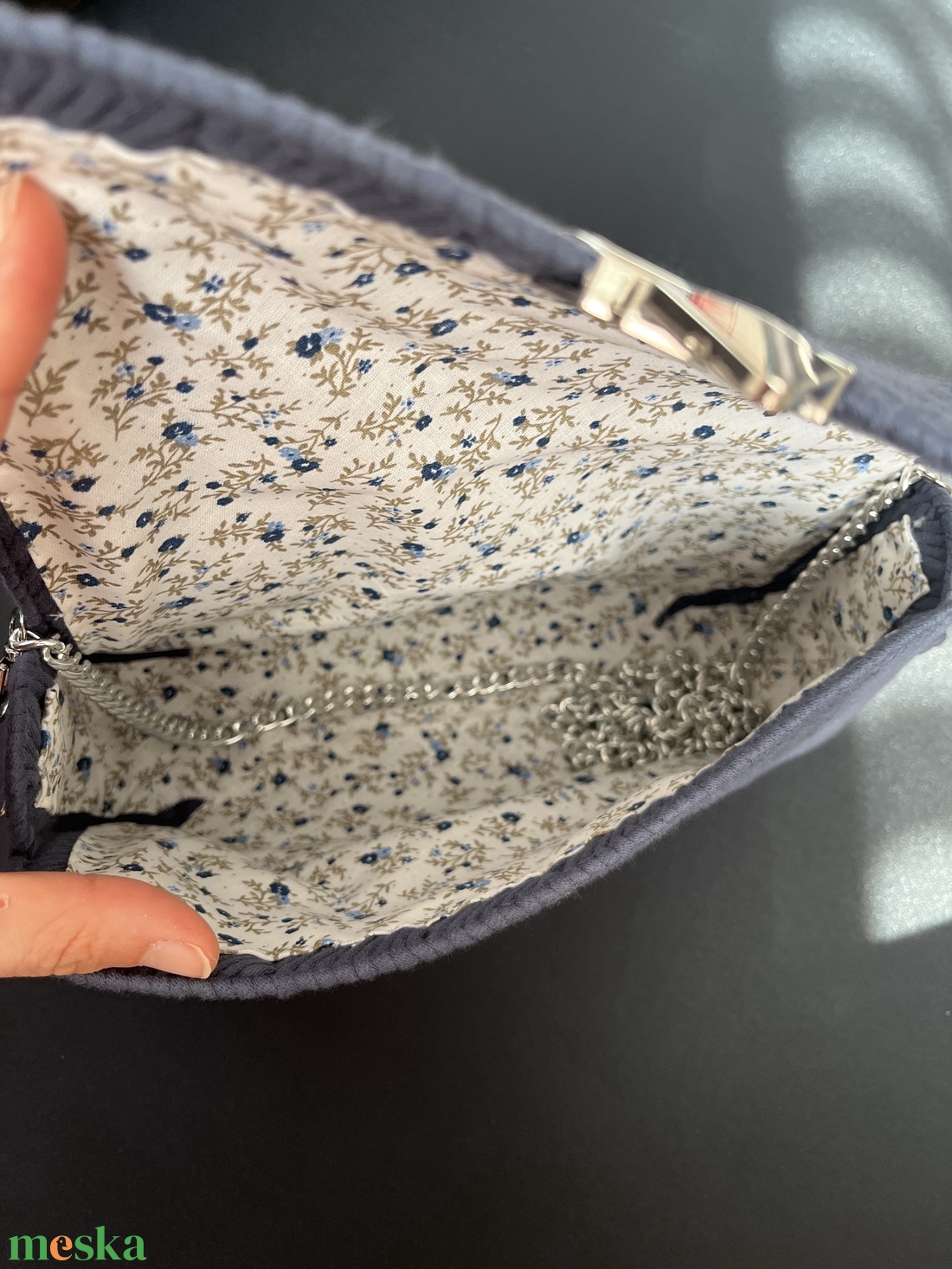 Elegáns nagy kanava táska - táska & tok - kézitáska & válltáska - alkalmi táska - Meska.hu