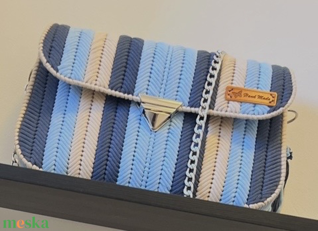 Elegáns nagy kanava táska - táska & tok - kézitáska & válltáska - alkalmi táska - Meska.hu