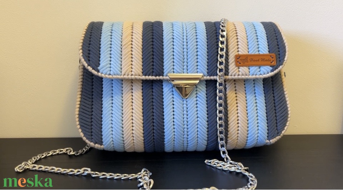 Elegáns nagy kanava táska - táska & tok - kézitáska & válltáska - alkalmi táska - Meska.hu