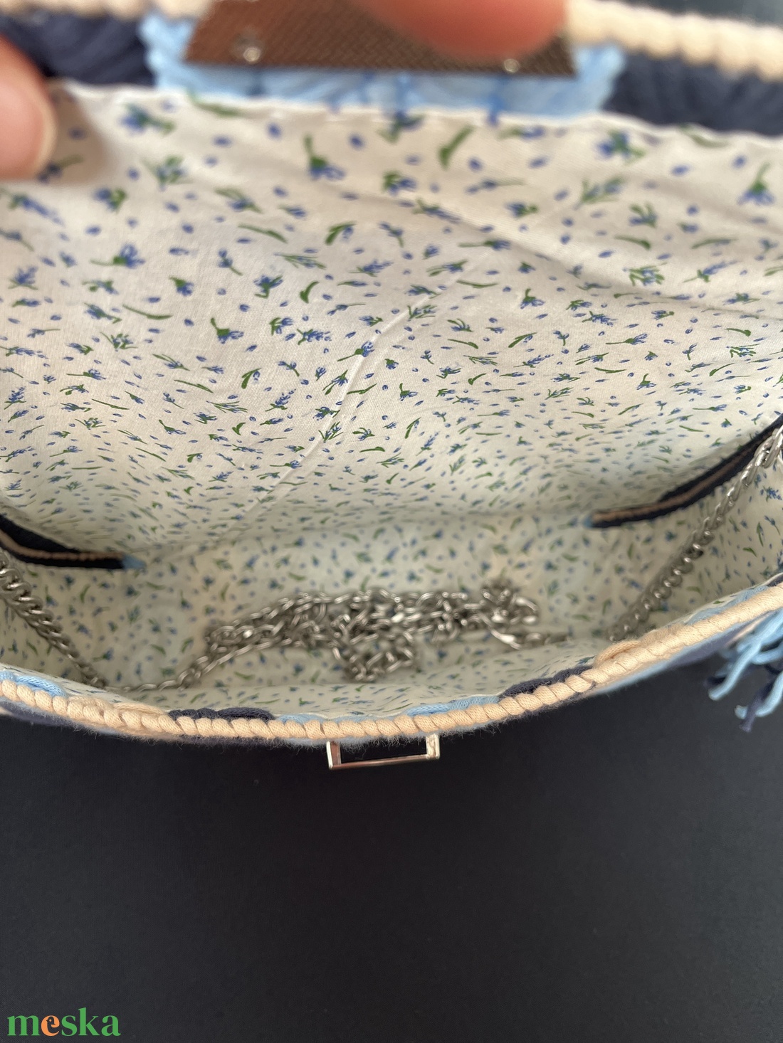 Elegáns nagy kanava táska - táska & tok - kézitáska & válltáska - alkalmi táska - Meska.hu