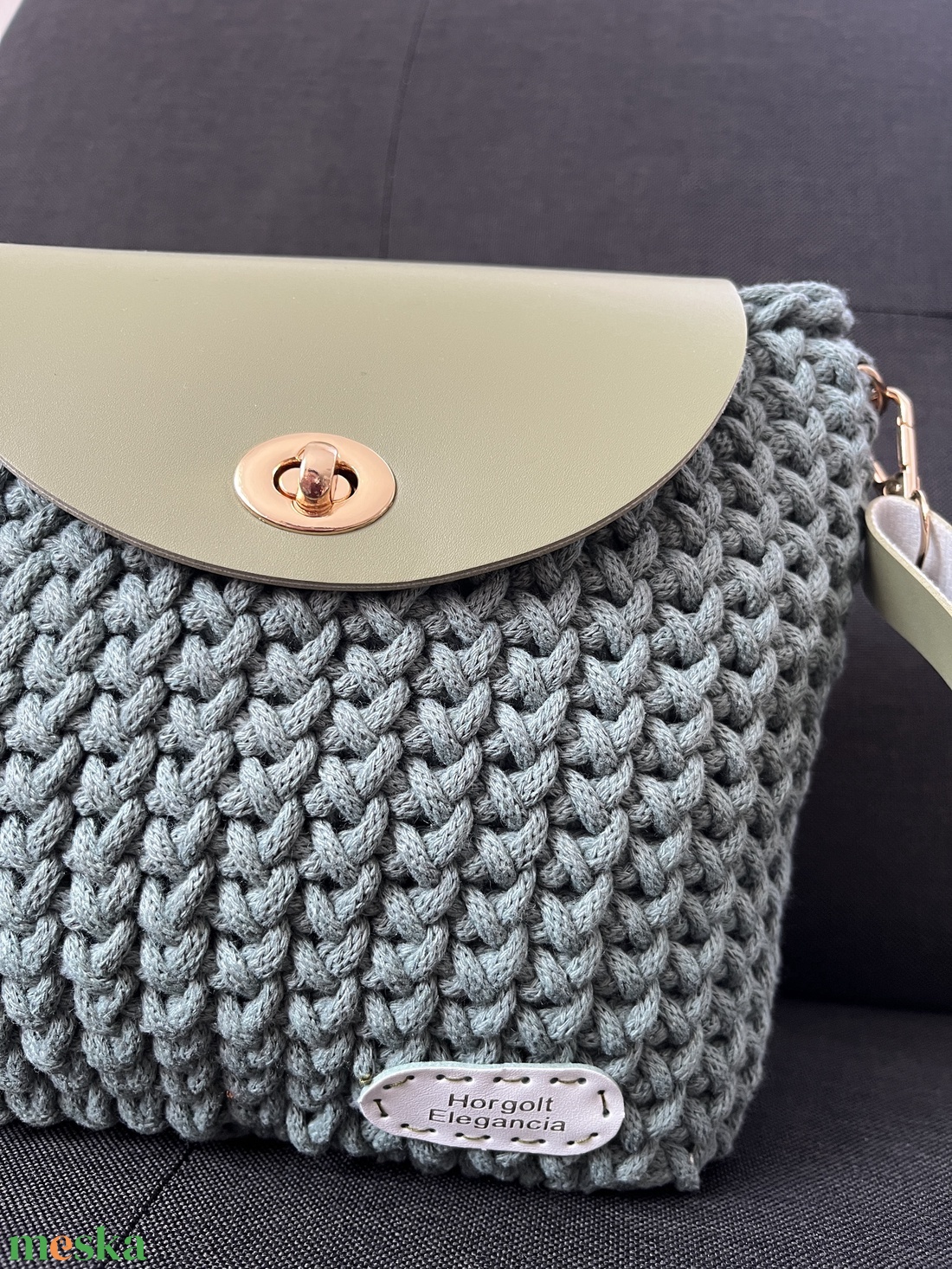 Zöld válltáska - táska & tok - kézitáska & válltáska - nagy pakolós táska - Meska.hu