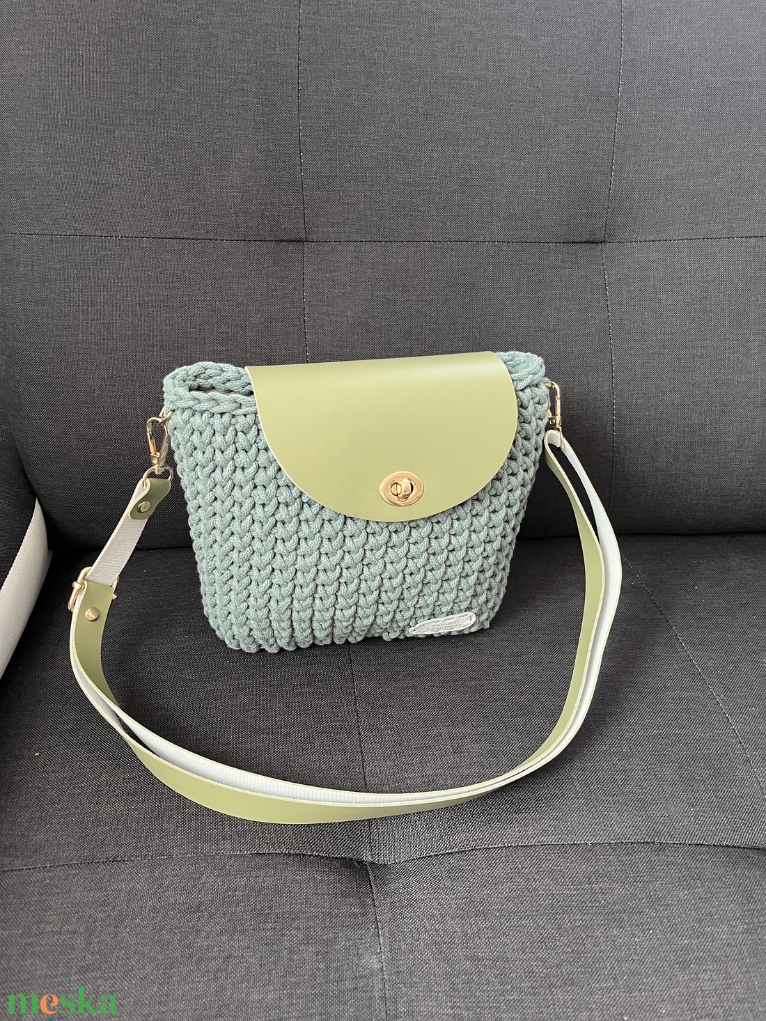 Zöld válltáska - táska & tok - kézitáska & válltáska - nagy pakolós táska - Meska.hu