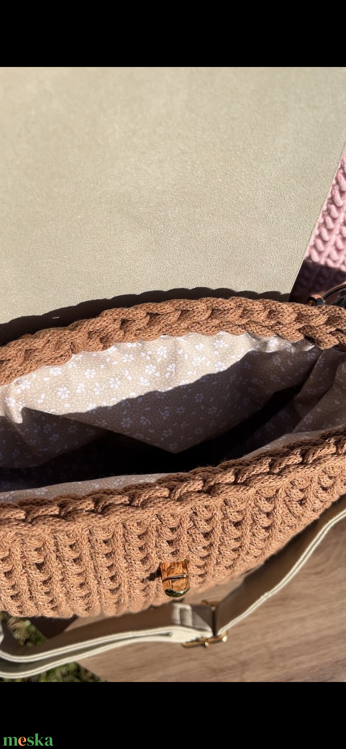 Barna válltáska - táska & tok - kézitáska & válltáska - nagy pakolós táska - Meska.hu