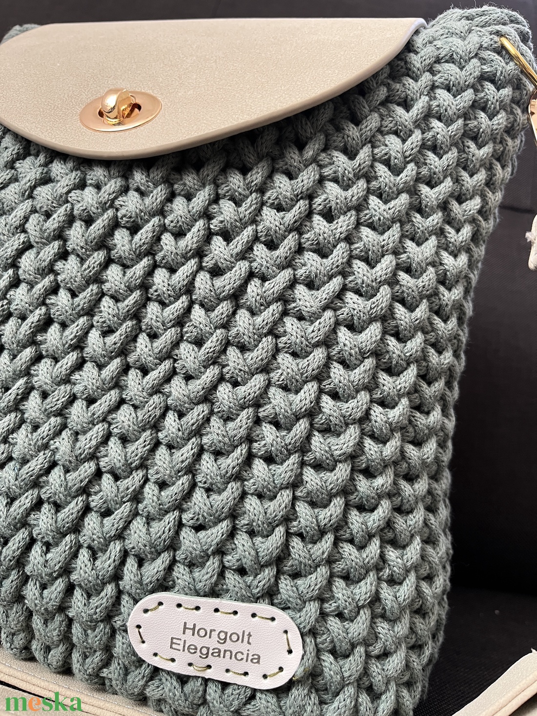 Zöld válltáska - táska & tok - kézitáska & válltáska - nagy pakolós táska - Meska.hu