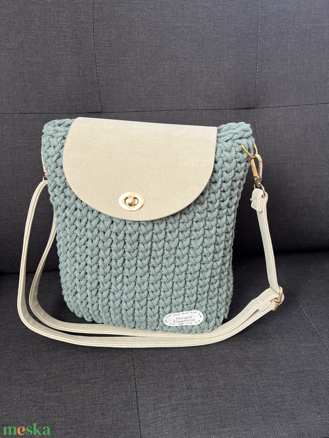 Zöld válltáska - táska & tok - kézitáska & válltáska - nagy pakolós táska - Meska.hu