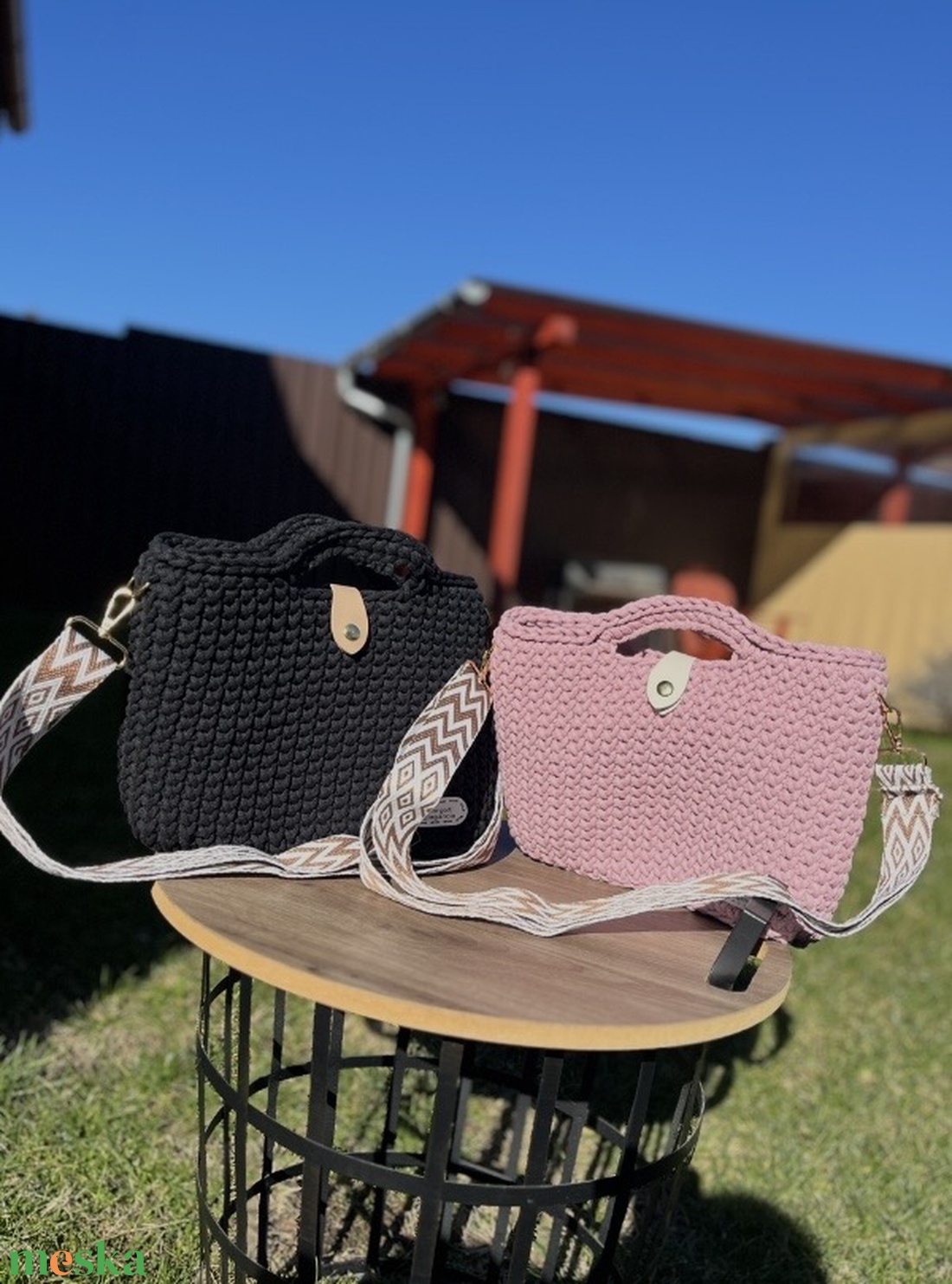 Rózsaszín kézi- illetve válltáska - táska & tok - kézitáska & válltáska - nagy pakolós táska - Meska.hu