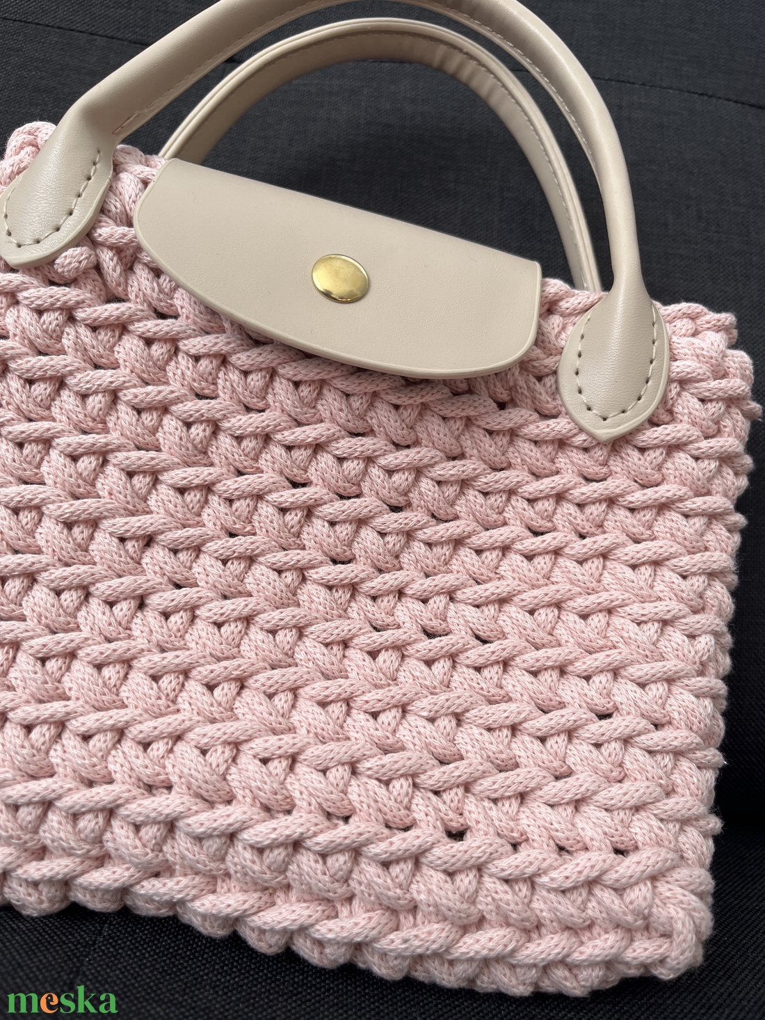 Rózsaszín kézitáska - táska & tok - kézitáska & válltáska - kézitáska - Meska.hu