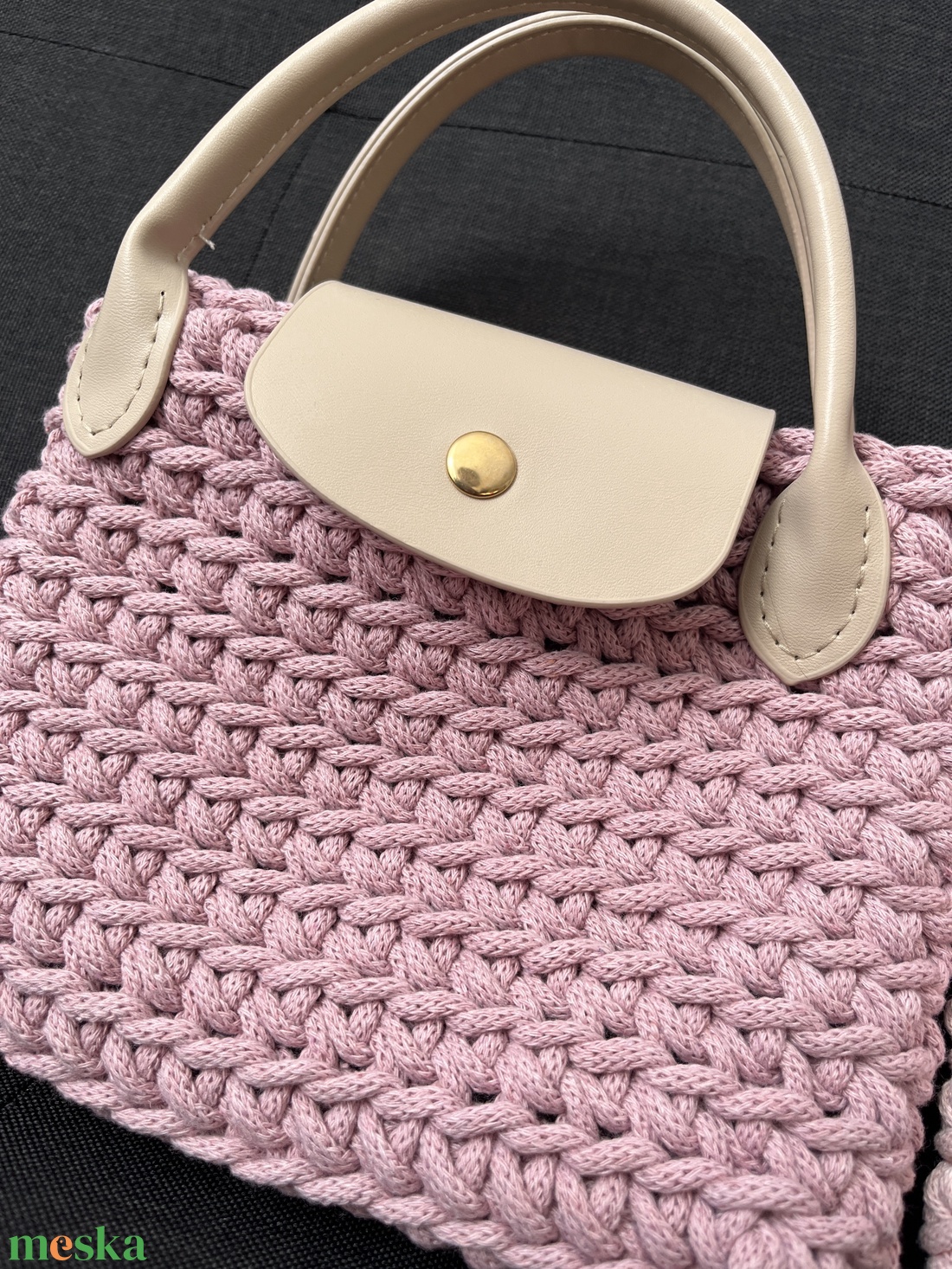 Rózsaszín kézitáska - táska & tok - kézitáska & válltáska - kézitáska - Meska.hu