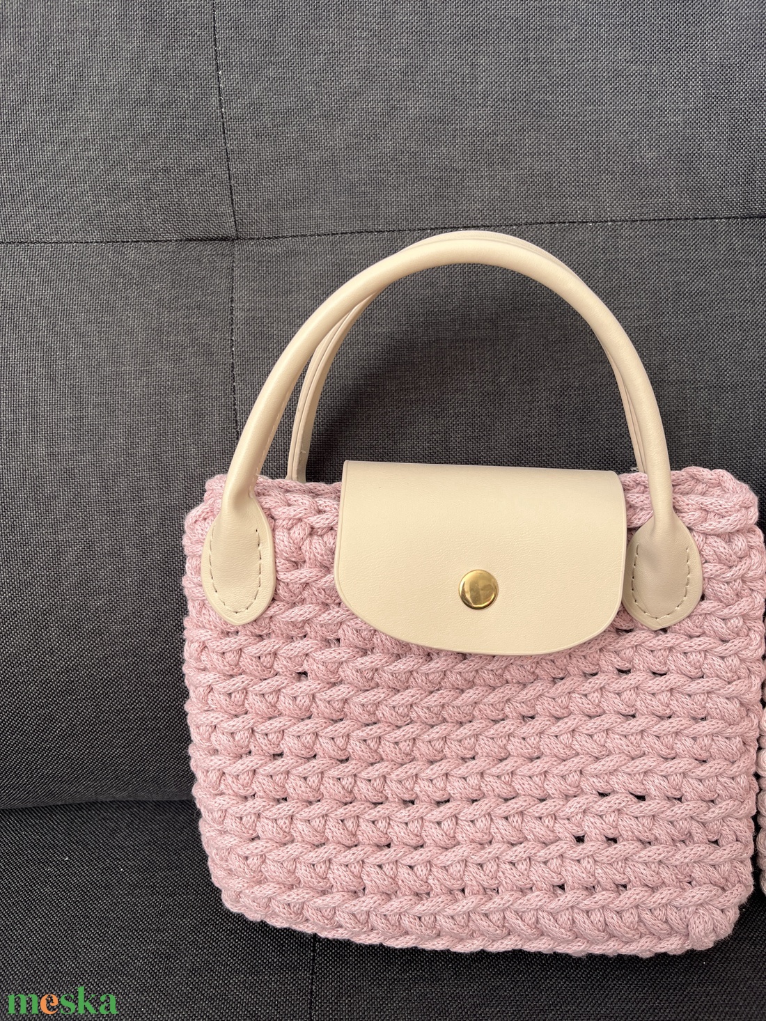 Rózsaszín kézitáska - táska & tok - kézitáska & válltáska - kézitáska - Meska.hu