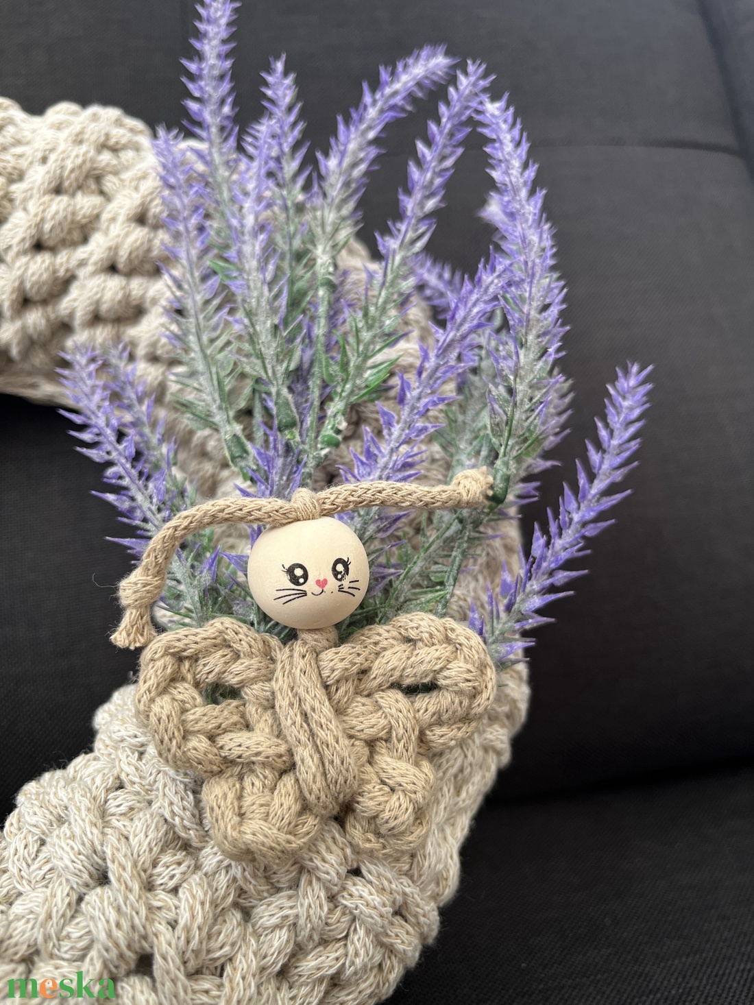 Horgolt koszorú - otthon & életmód - virágdekoráció - virágdíszek - dekor koszorúk, kopogtatók - Meska.hu