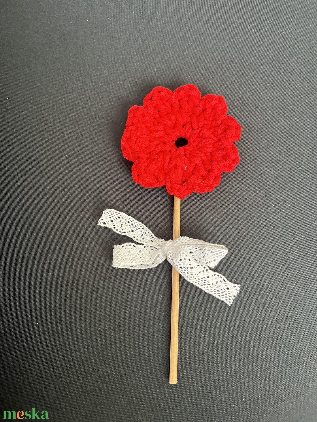 Horgolt virág - otthon & életmód - virágdekoráció - virágok - szálas virág - Meska.hu