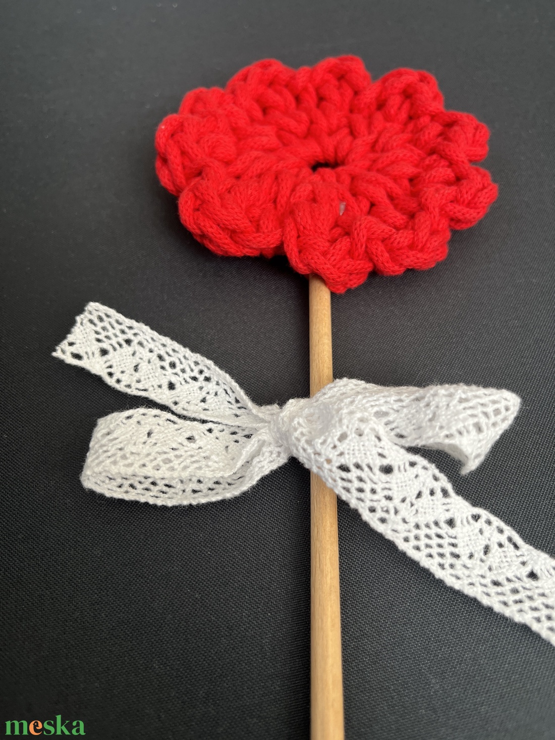 Horgolt virág - otthon & életmód - virágdekoráció - virágok - szálas virág - Meska.hu