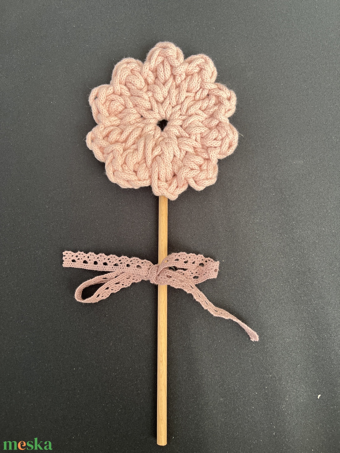 Horgolt virág - otthon & életmód - virágdekoráció - virágok - szálas virág - Meska.hu