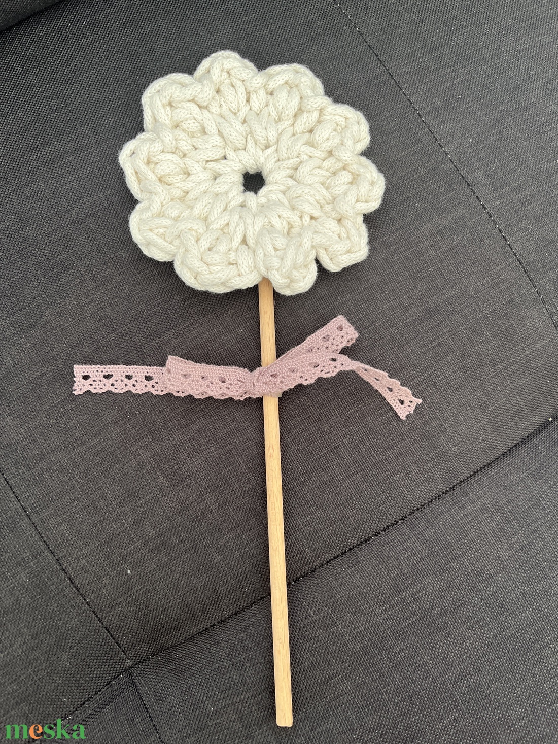 Horgolt virág - otthon & életmód - virágdekoráció - virágok - szálas virág - Meska.hu