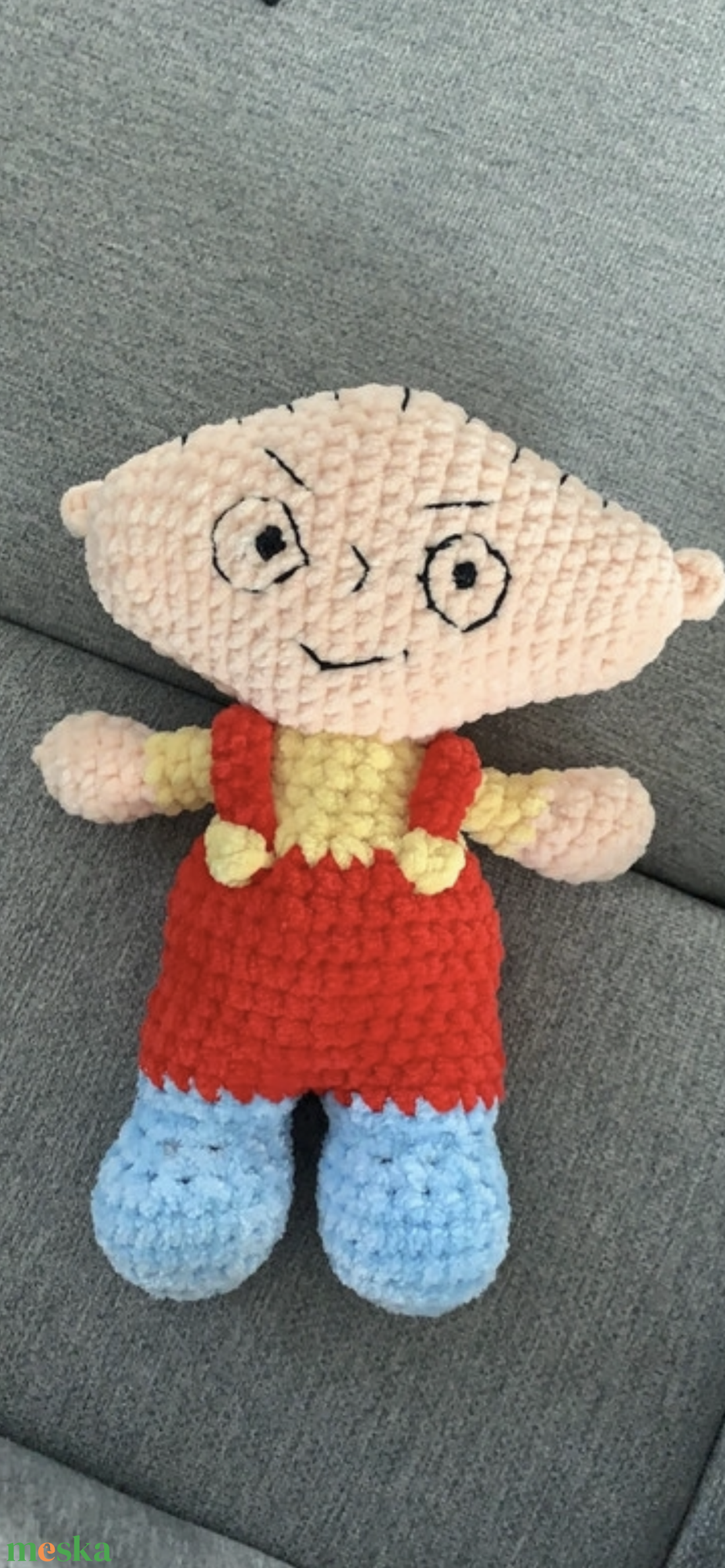 Stewie Griffin horgolt plüss figura - játék & sport - plüssállat & játékfigura - plüss mesefigurák - Meska.hu Stewie Griffin horgolt plüss figura - játék & sport - plüssállat & játékfigura - plüss mesefigurák - Meska.hu