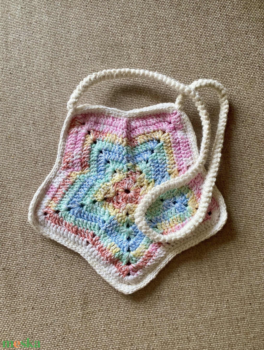 Horgolt csillag táska - táska & tok - kézitáska & válltáska - válltáska - Meska.hu