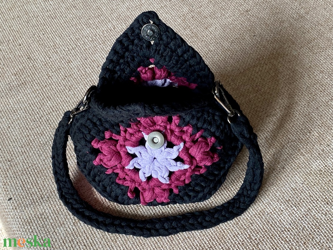 Horgolt táska - táska & tok - kézitáska & válltáska - válltáska - Meska.hu