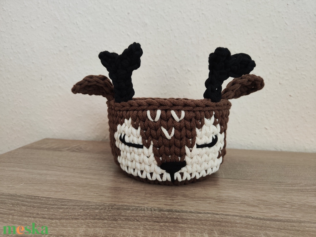 Szarvasos tároló  - otthon & életmód - tárolás & rendszerezés - tárolókosár - Meska.hu