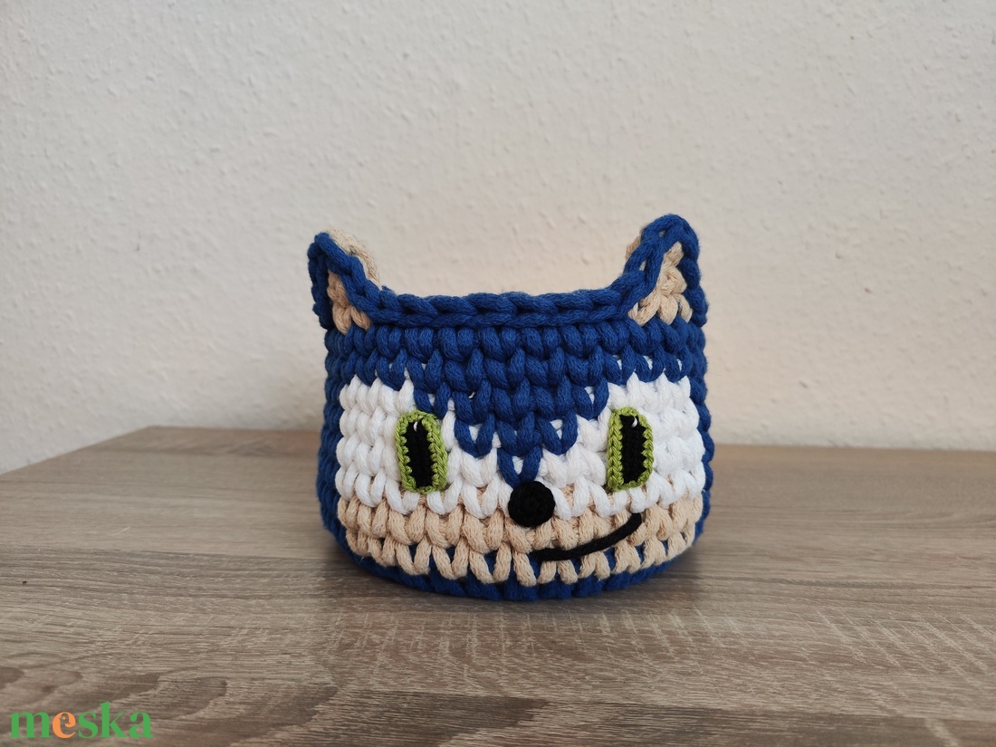 Sonic tároló  - otthon & életmód - tárolás & rendszerezés - tárolókosár - Meska.hu