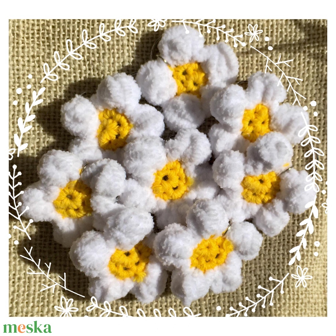 Horgolt margarétás kulcstartó - táska & tok - kulcstartó & táskadísz - kulcstartó - Meska.hu Horgolt margarétás kulcstartó - táska & tok - kulcstartó & táskadísz - kulcstartó - Meska.hu