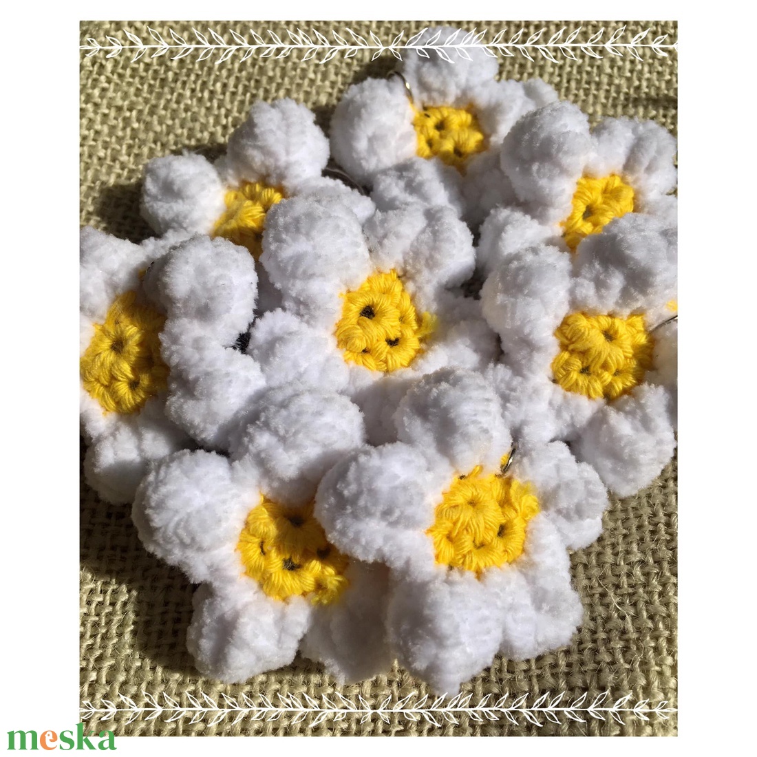 Horgolt margarétás kulcstartó - táska & tok - kulcstartó & táskadísz - kulcstartó - Meska.hu Horgolt margarétás kulcstartó - táska & tok - kulcstartó & táskadísz - kulcstartó - Meska.hu