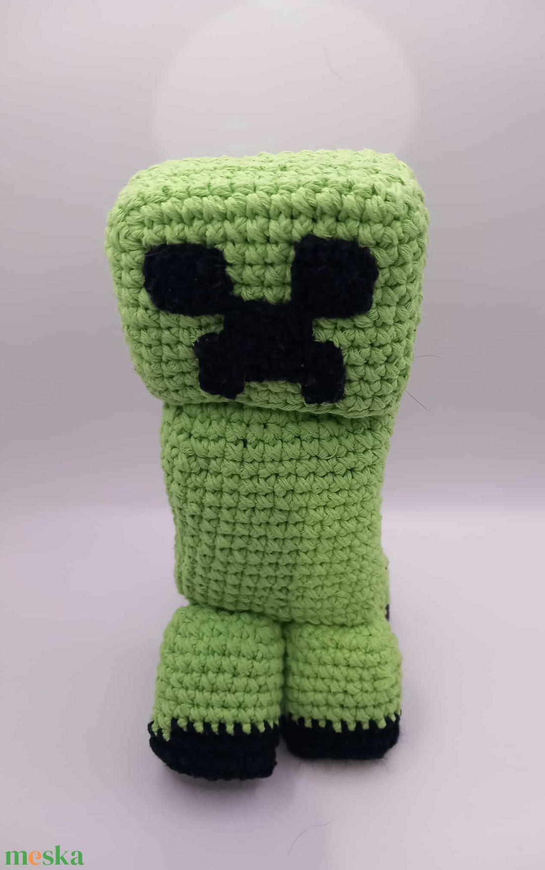 Horgolt Minecraft figura, horgolt figura, horgolt Creeper, amigurumi Minecraft figura, amigurumi Creeper - játék & sport - plüssállat & játékfigura - más figura - Meska.hu