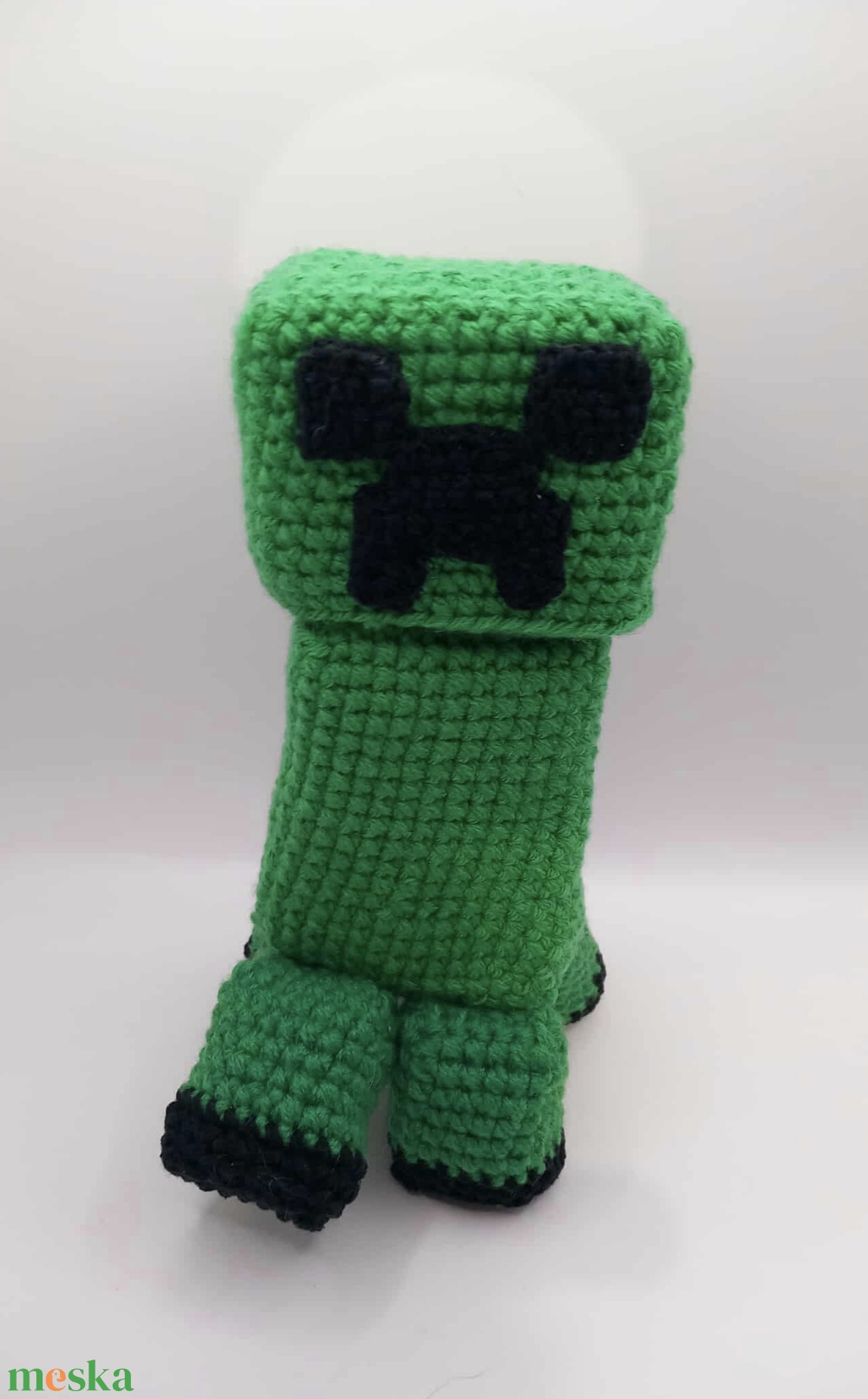 Horgolt Minecraft figura, horgolt figura, horgolt Creeper, amigurumi Minecraft figura, amigurumi Creeper - játék & sport - plüssállat & játékfigura - más figura - Meska.hu
