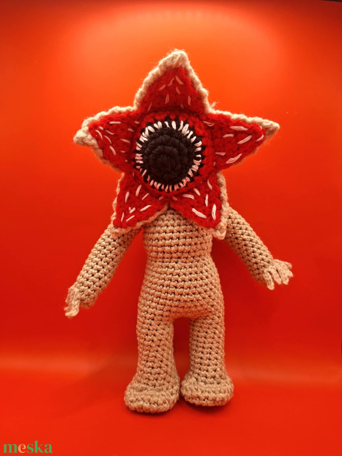 Horgolt demogorgon, horgolt figura, amigurumi demogorgon, amigurumi figura - játék & sport - plüssállat & játékfigura - más figura - Meska.hu