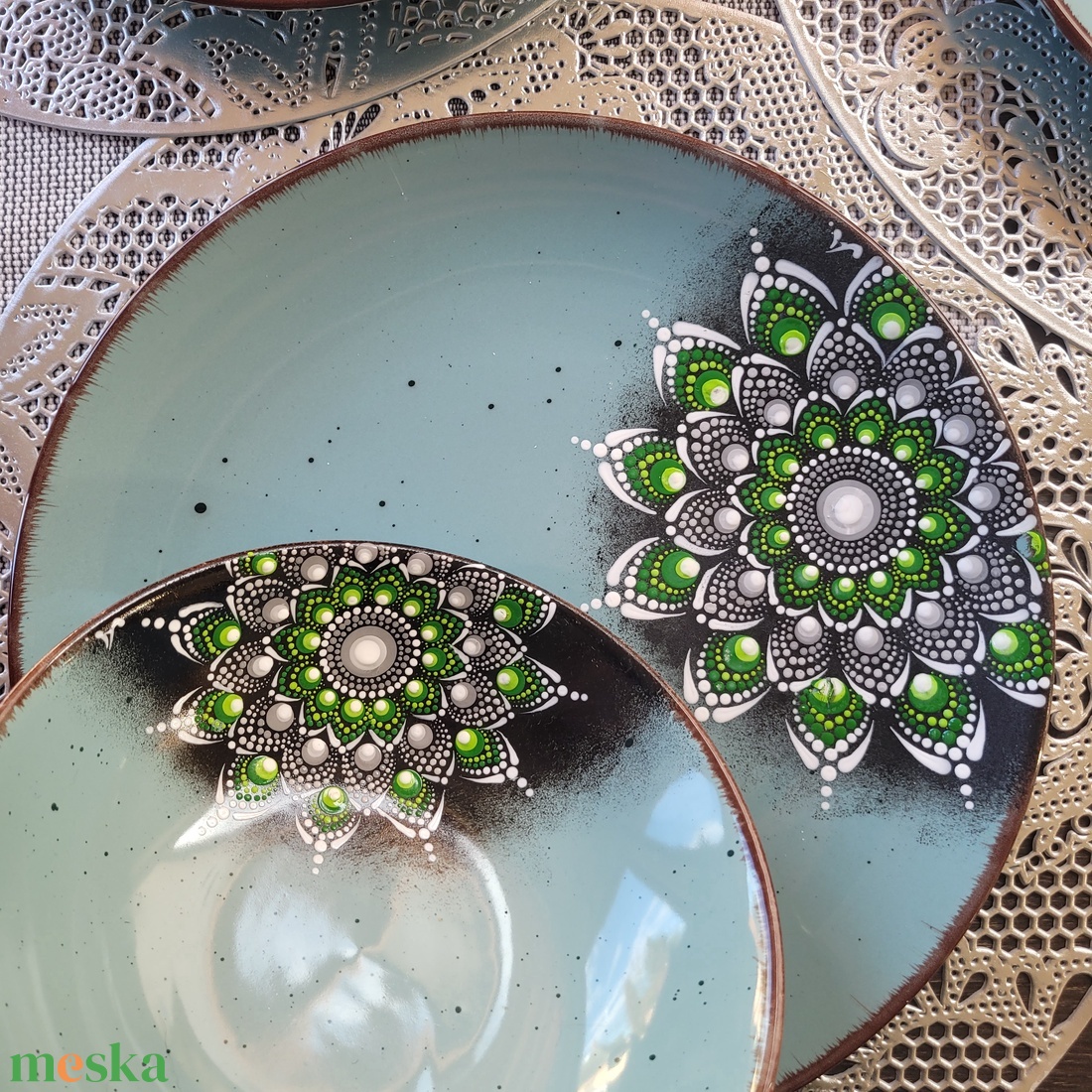 Mandala pöttyözött tányér - otthon & életmód - konyhafelszerelés, tálalás - tálalás - tányér & étkészlet - Meska.hu Mandala pöttyözött tányér - otthon & életmód - konyhafelszerelés, tálalás - tálalás - tányér & étkészlet - Meska.hu
