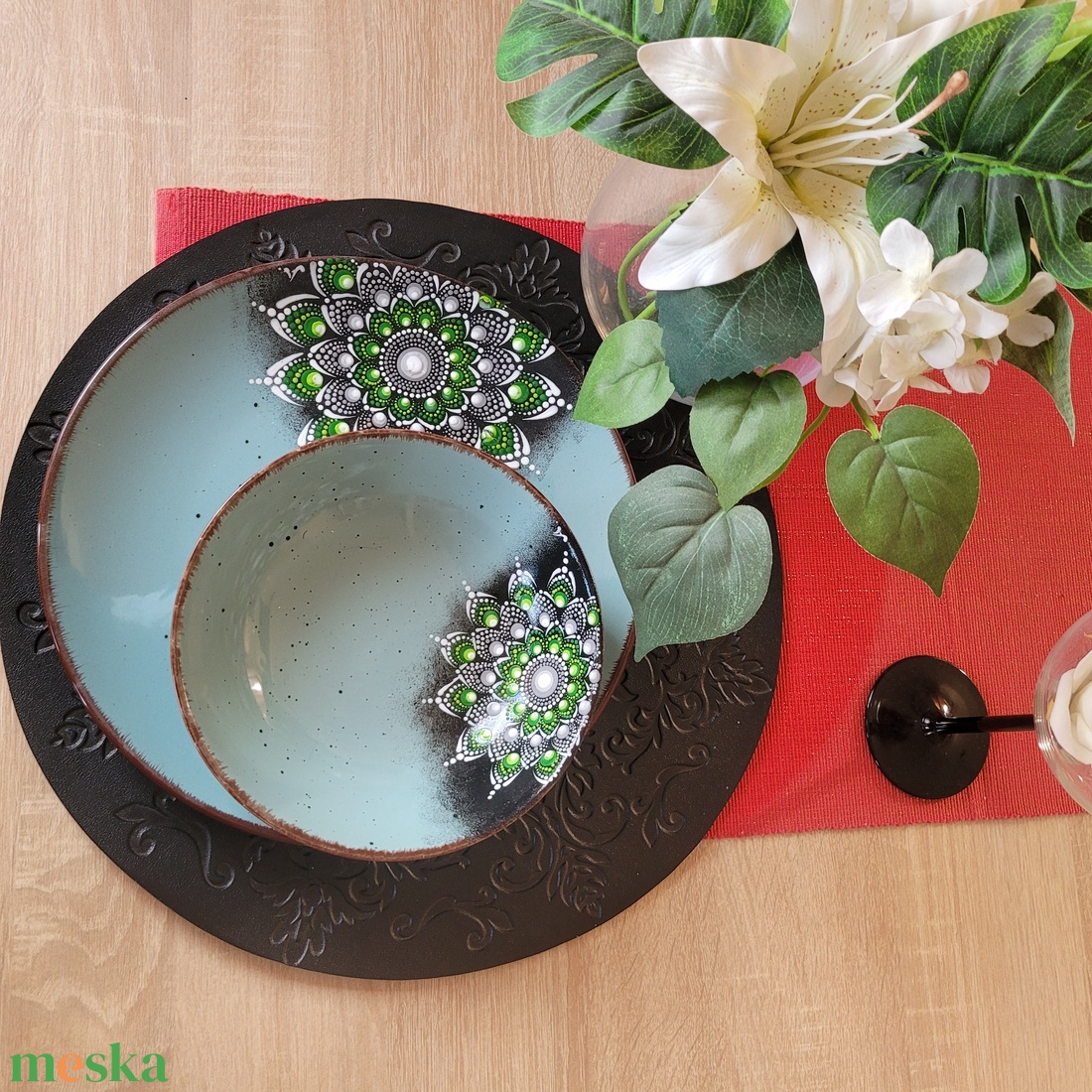 Mandala pöttyözött tányér - otthon & életmód - konyhafelszerelés, tálalás - tálalás - tányér & étkészlet - Meska.hu Mandala pöttyözött tányér - otthon & életmód - konyhafelszerelés, tálalás - tálalás - tányér & étkészlet - Meska.hu